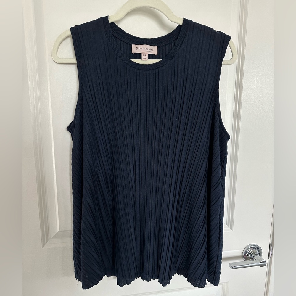NWOT Nordstrom Philosophy pleated tank top